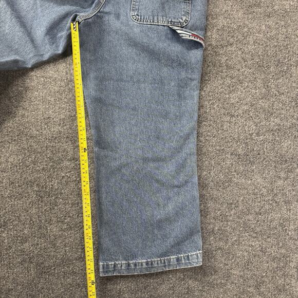Vintage Y2K Women’s Tommy Hilfiger Carpenter denim Jeans Size 12 Baggy Hip Hop - Picture 10 of 10